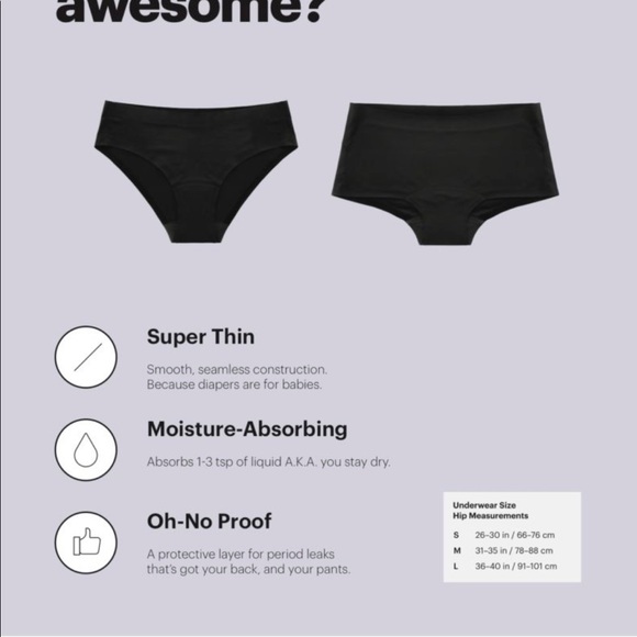 NEVER WORN NEVER USED KNIX leakproof thong size M - Picture 4 of 8